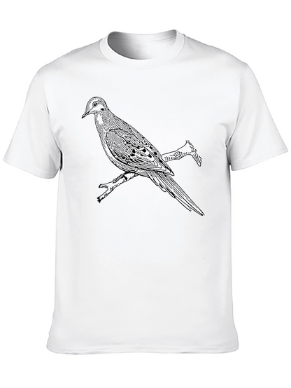 Bird on Branch Graphic Tee - Black