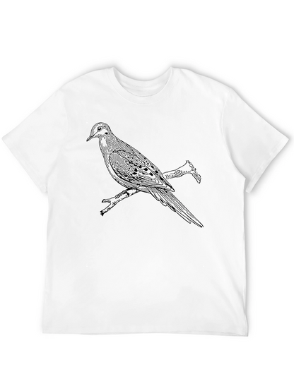Bird on Branch Graphic Tee - Black