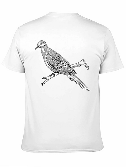Bird on Branch Graphic Tee - Black