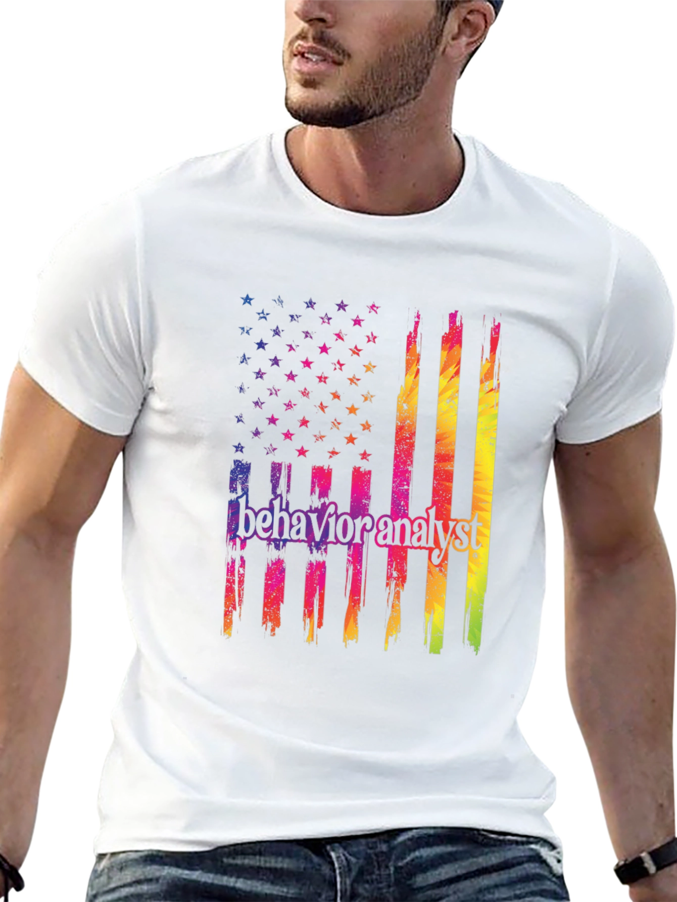 Behavior Analyst American Flag Graphic Tee