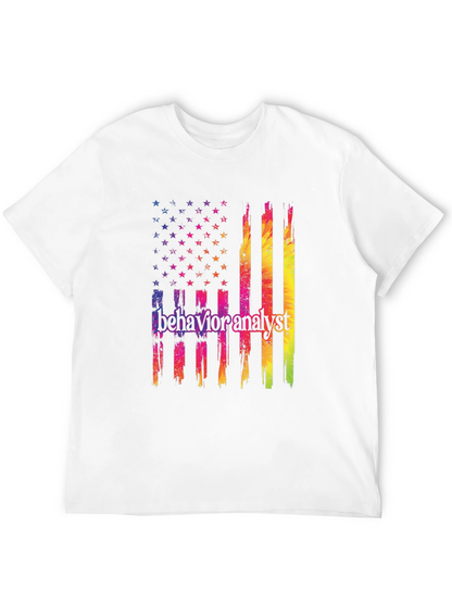 Behavior Analyst American Flag Graphic Tee