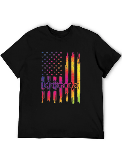 Behavior Analyst American Flag Graphic Tee