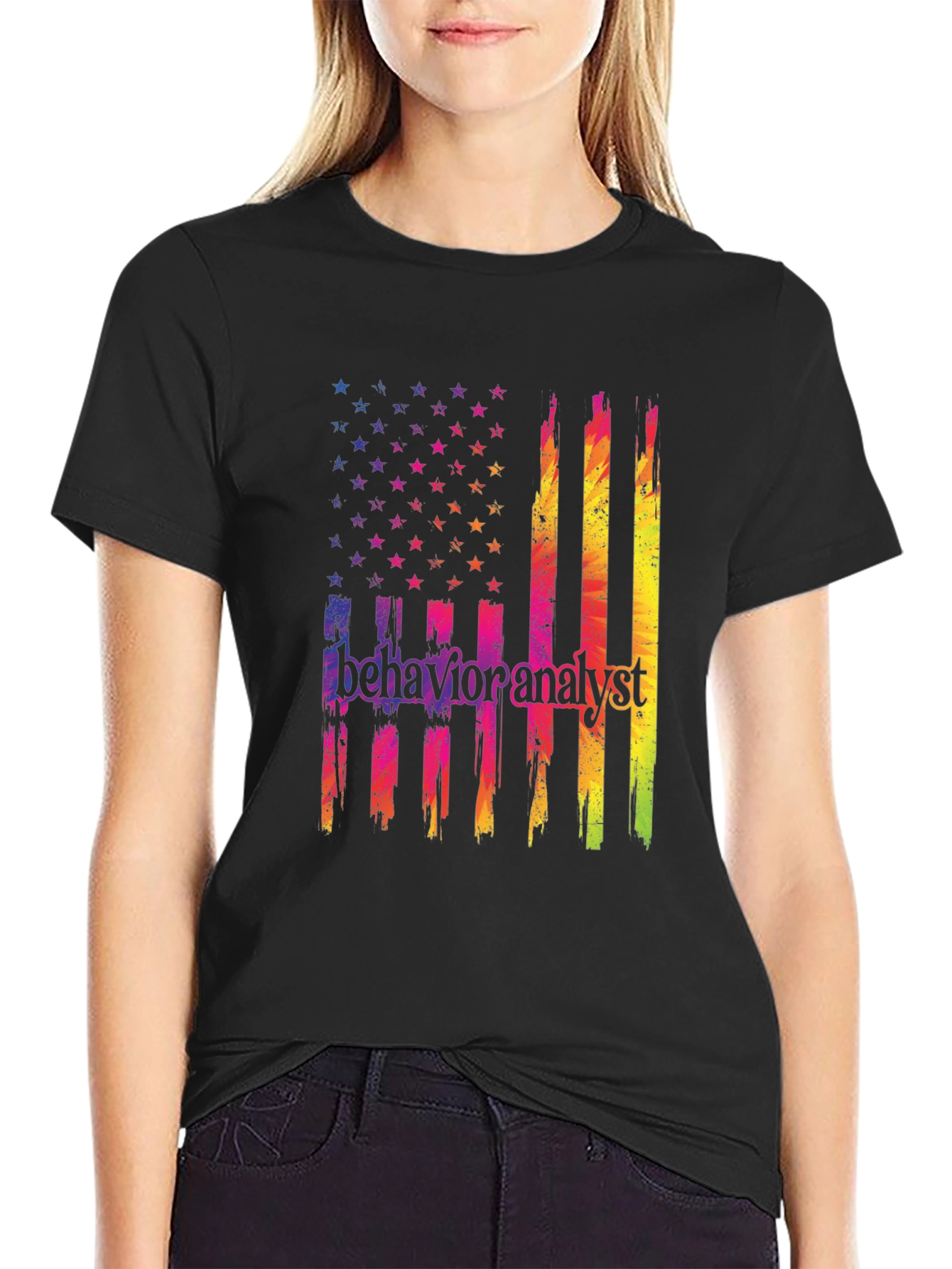 Behavior Analyst American Flag Graphic Tee