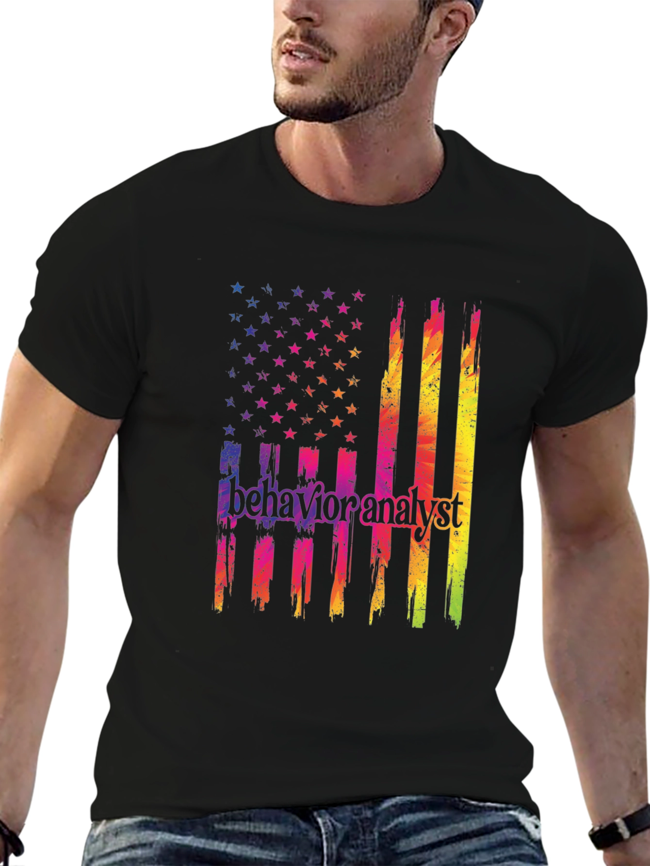 Behavior Analyst American Flag Graphic Tee