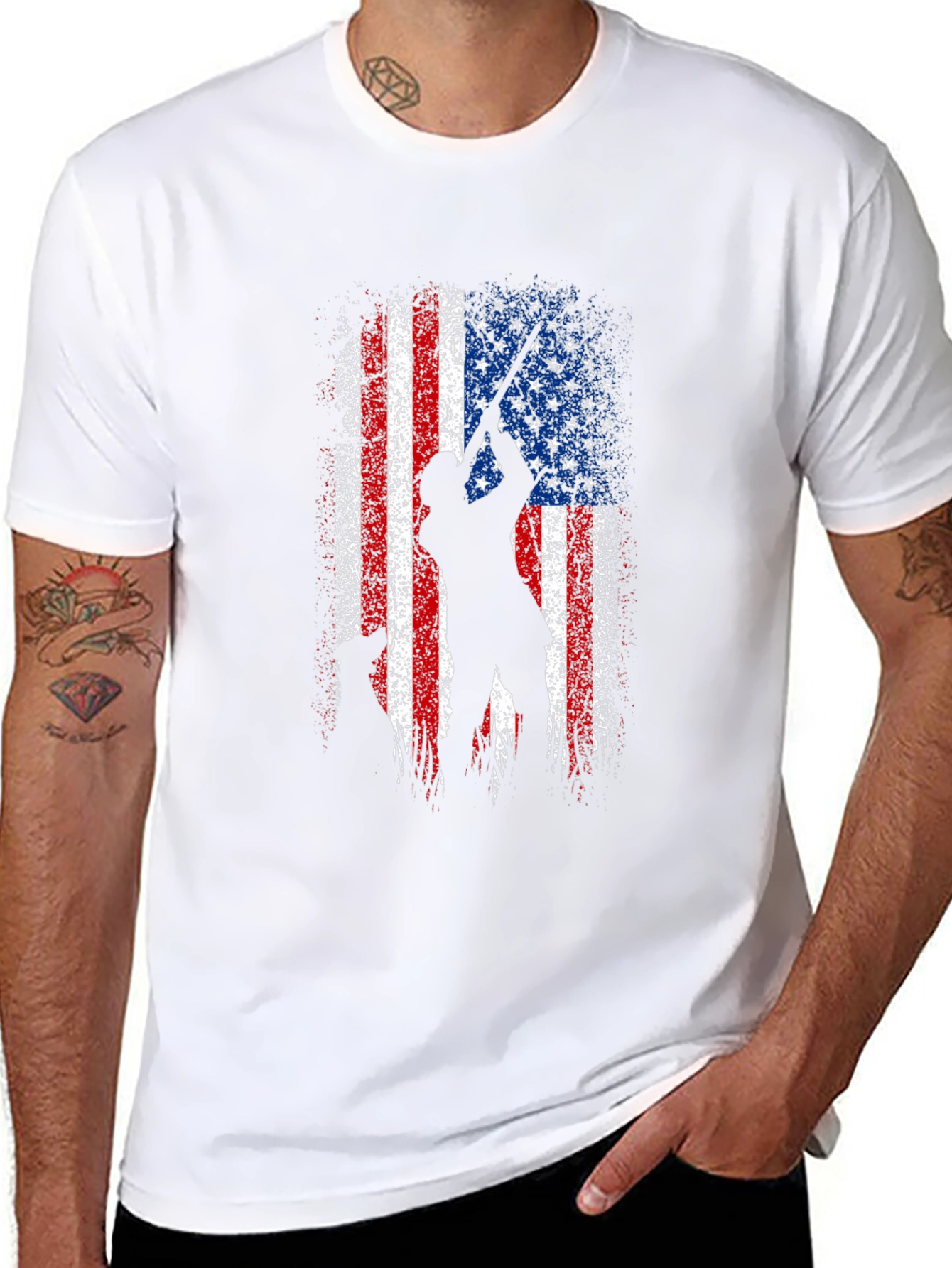 American Flag Hunter T-Shirt