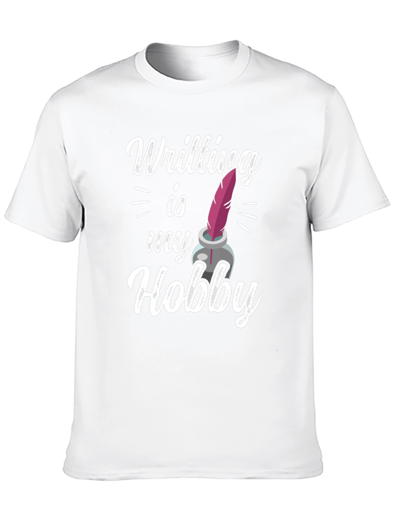 Writing is My Hobby T-Shirt - Black Graphic Tee