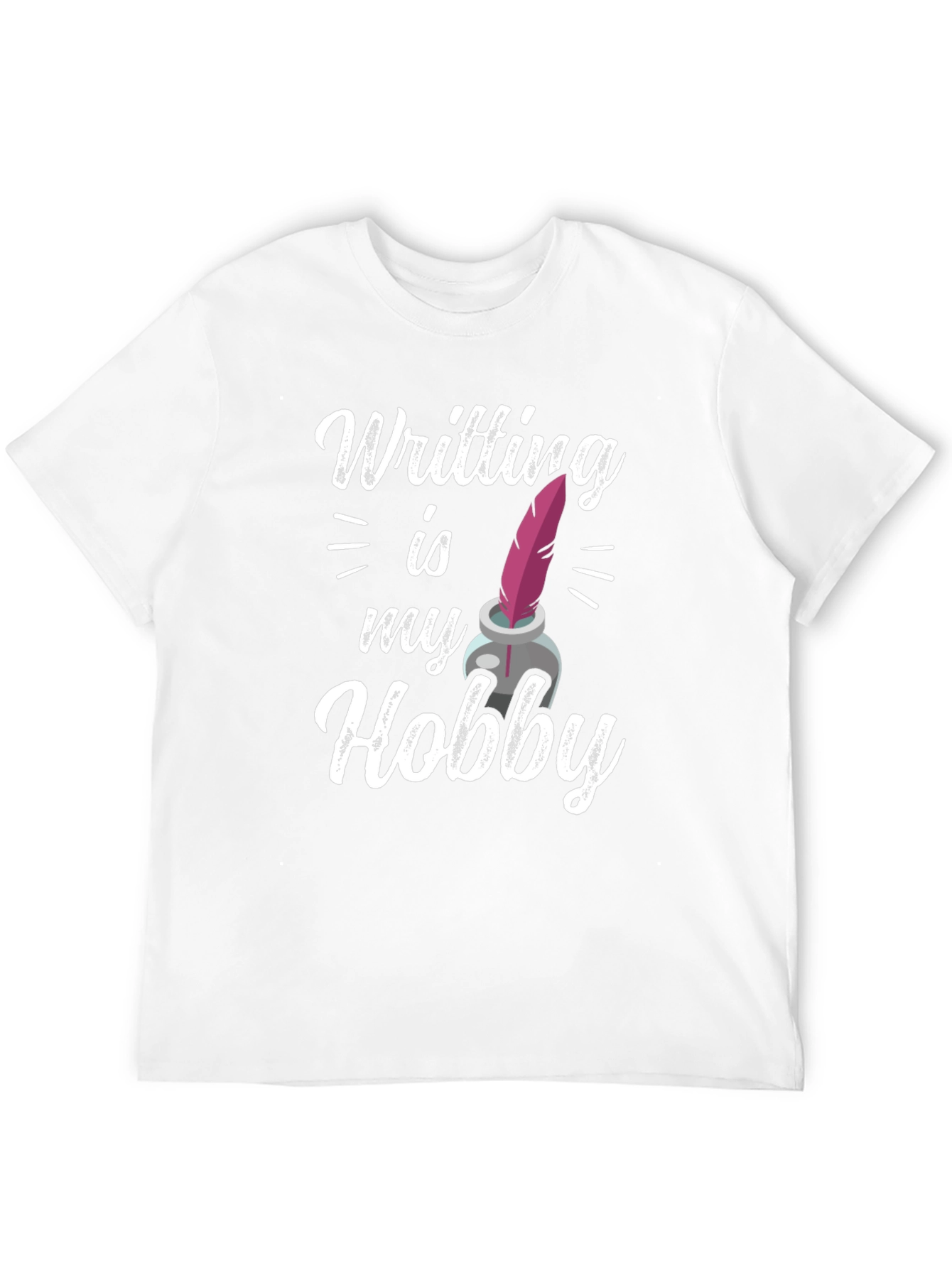 Writing is My Hobby T-Shirt - Black Graphic Tee