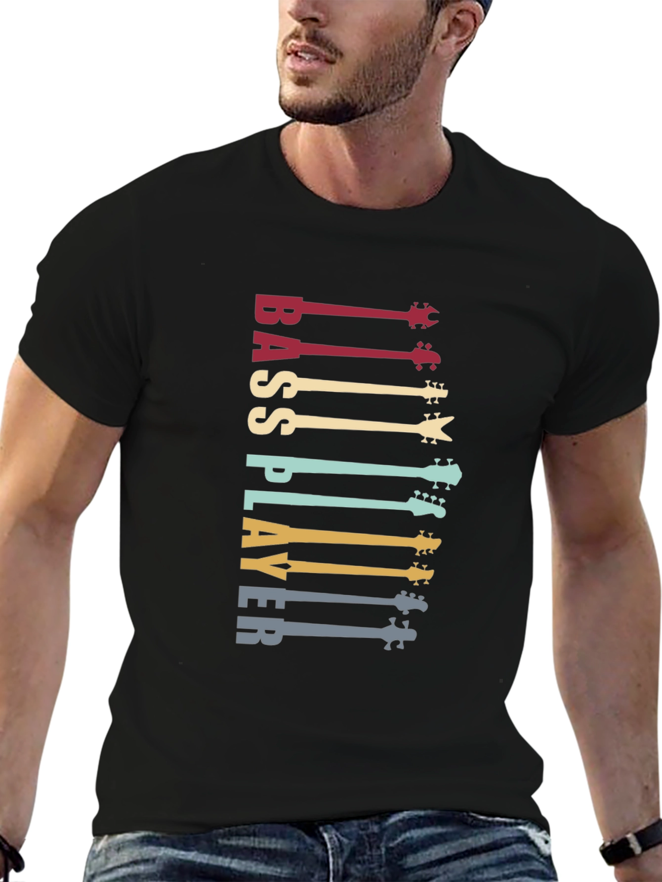 Bass Player Guitar T-Shirt - Music Lover Tee