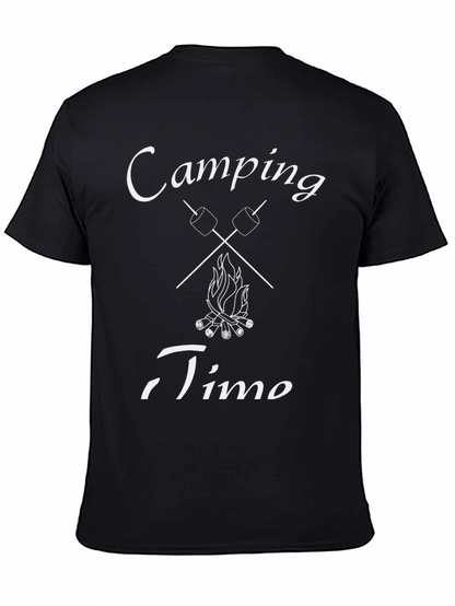 Camping Time Graphic T-Shirt - Marshmallow Campfire Design