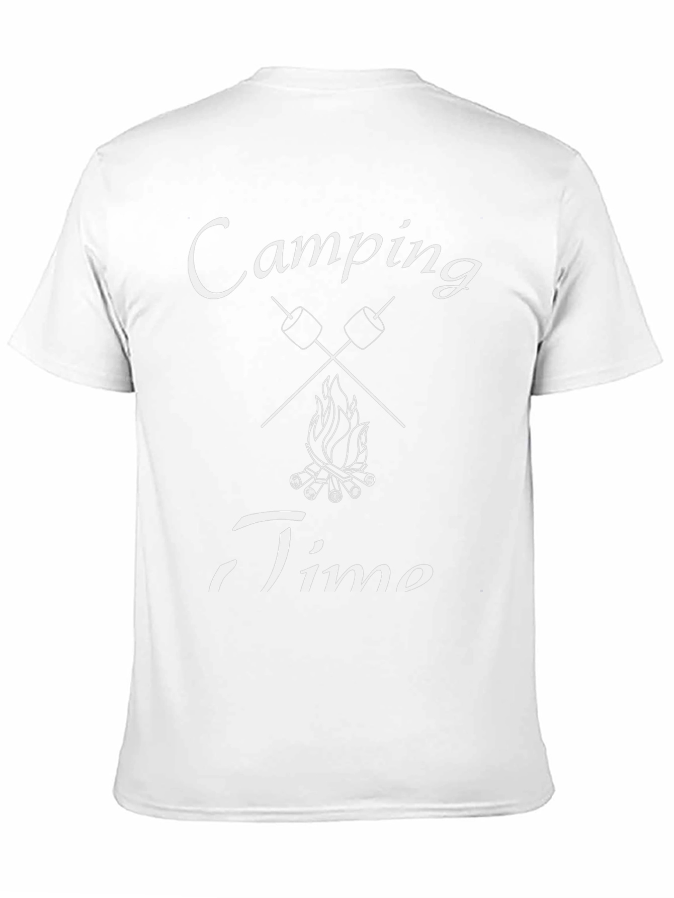 Camping Time Graphic T-Shirt - Marshmallow Campfire Design