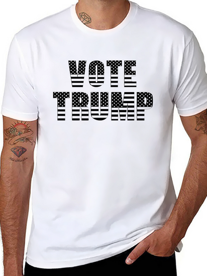 Vote Trump American Flag Graphic T-Shirt