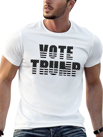 Vote Trump American Flag Graphic T-Shirt