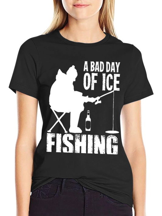 A Bad Day of Ice Fishing Graphic T-Shirt