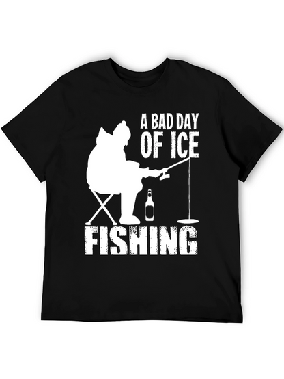 A Bad Day of Ice Fishing Graphic T-Shirt