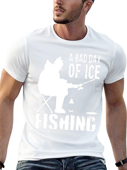 A Bad Day of Ice Fishing Graphic T-Shirt