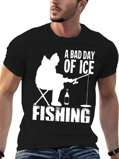 A Bad Day of Ice Fishing Graphic T-Shirt