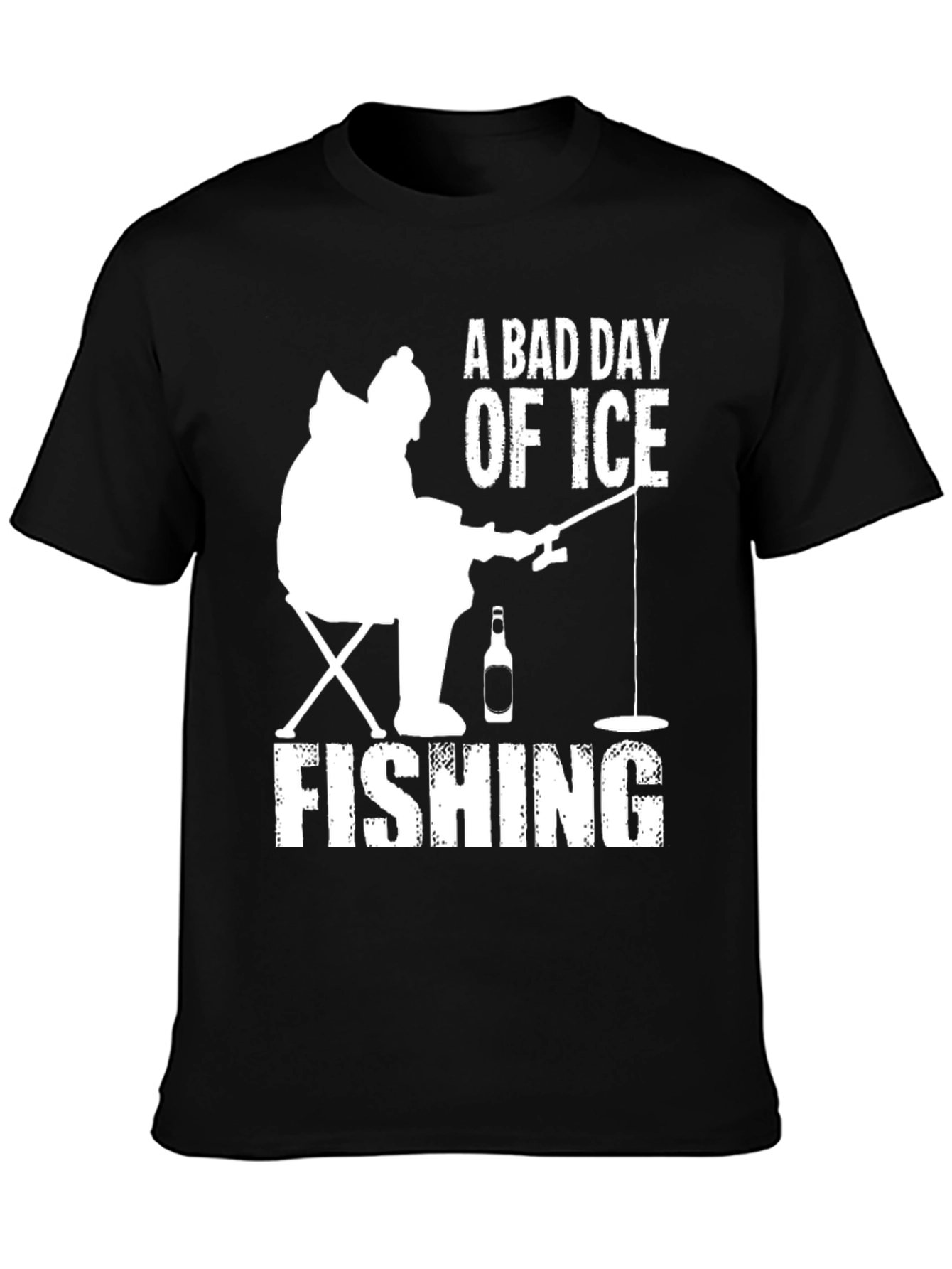 A Bad Day of Ice Fishing Graphic T-Shirt