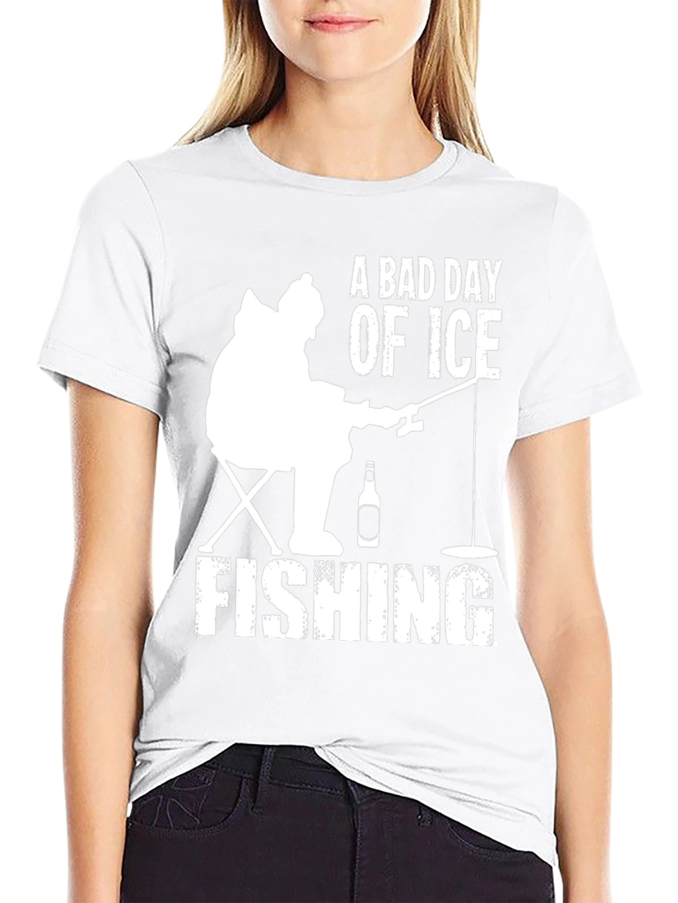A Bad Day of Ice Fishing Graphic T-Shirt