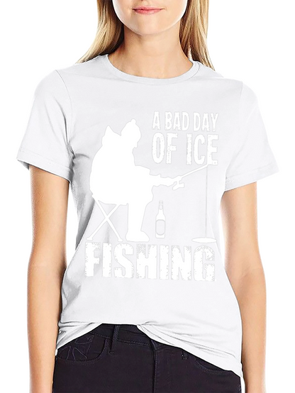 A Bad Day of Ice Fishing Graphic T-Shirt