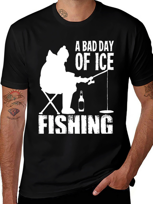 A Bad Day of Ice Fishing Graphic T-Shirt