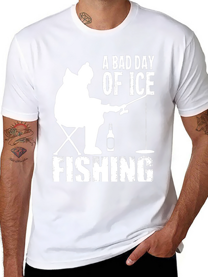A Bad Day of Ice Fishing Graphic T-Shirt