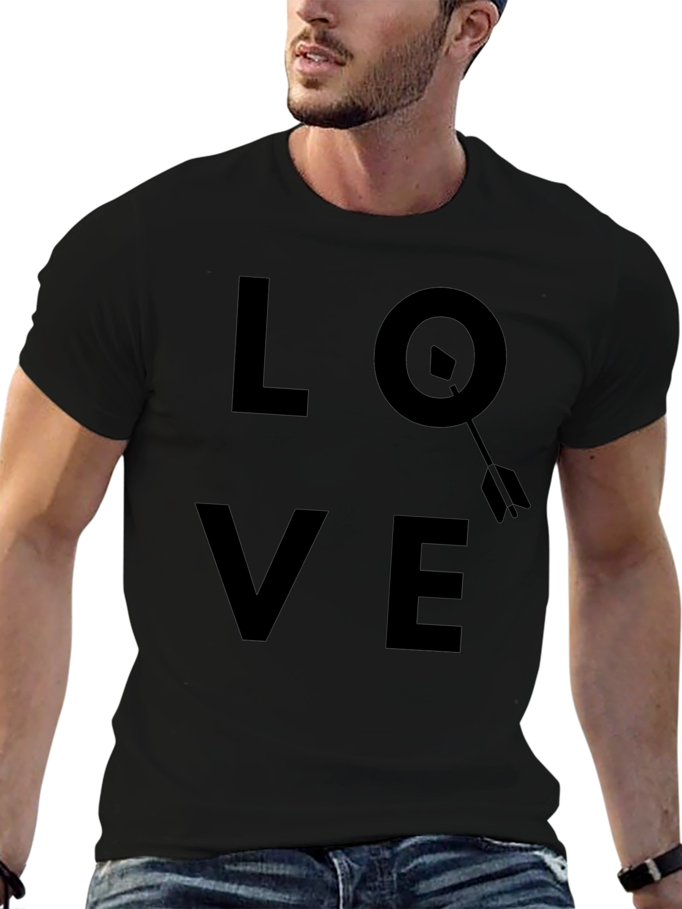 LOVE Compass Arrow Mens T-Shirt
