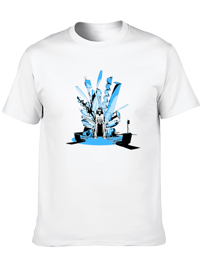 Tech Throne Black T-Shirt - Unique Graphic Design