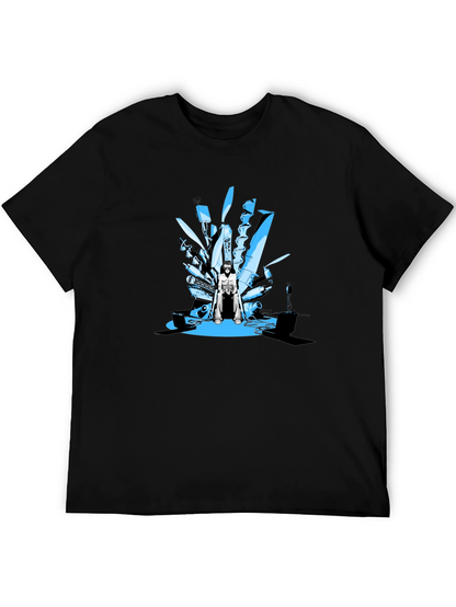 Tech Throne Black T-Shirt - Unique Graphic Design