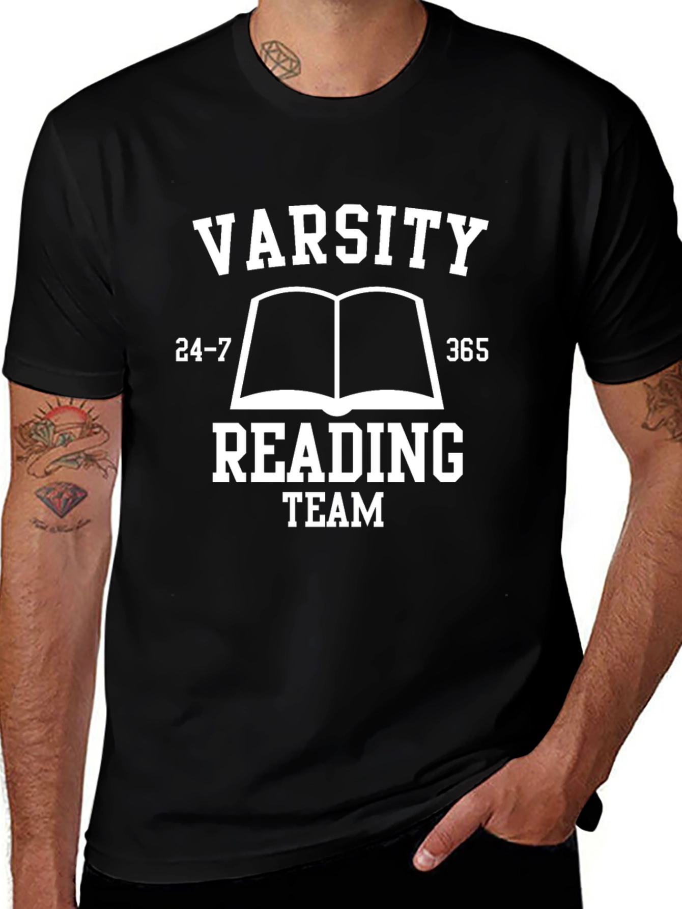 Varsity Reading Team T-Shirt - Black