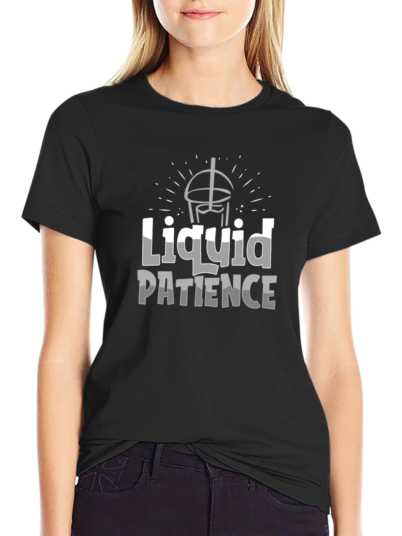 Liquid Patience Black T-Shirt