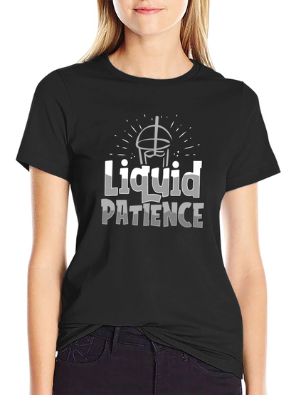 Liquid Patience Black T-Shirt