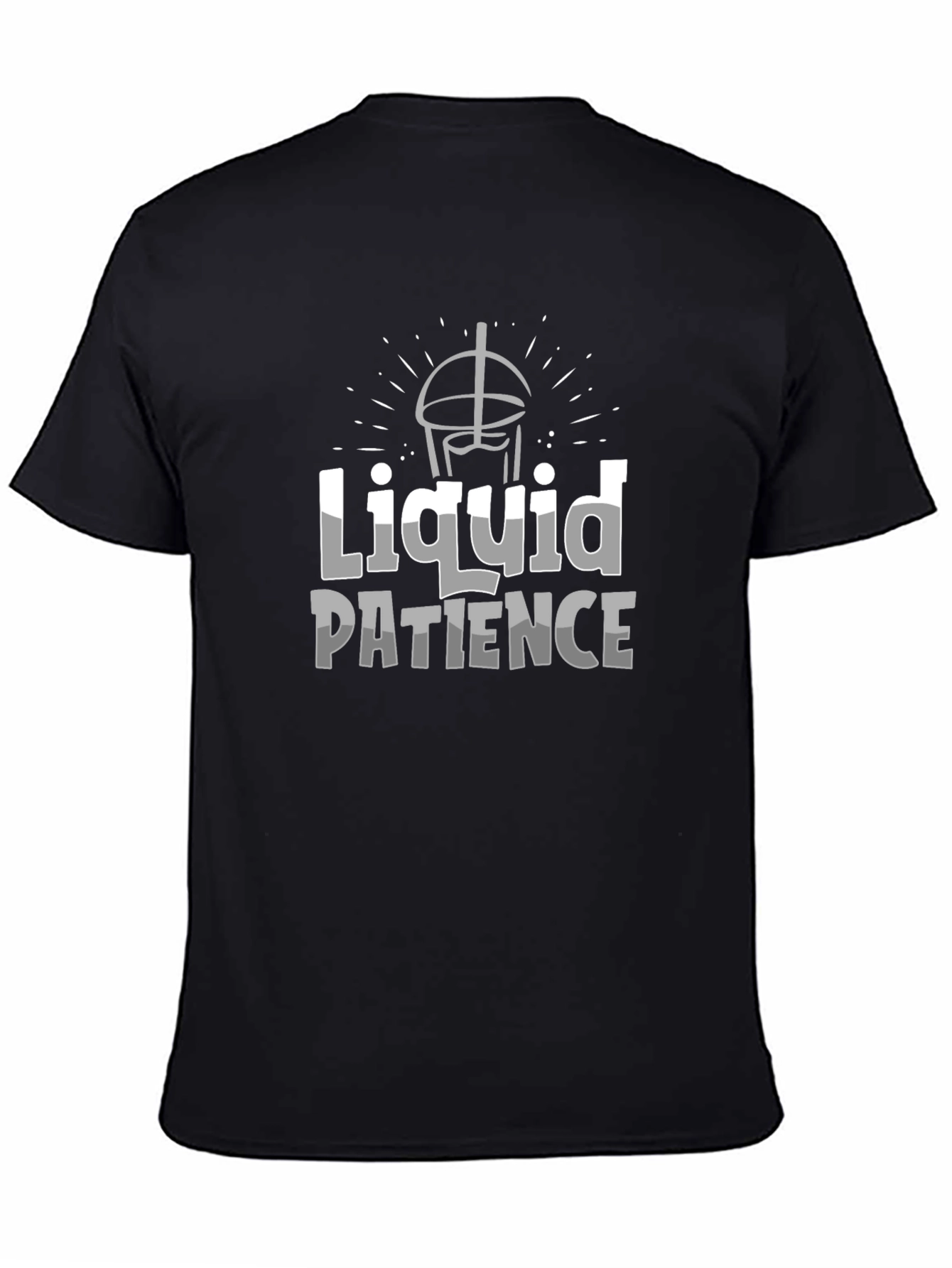 Liquid Patience Black T-Shirt