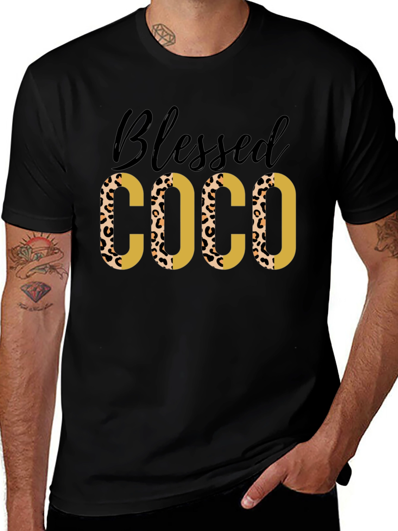 Blessed COCO Leopard Print Tee