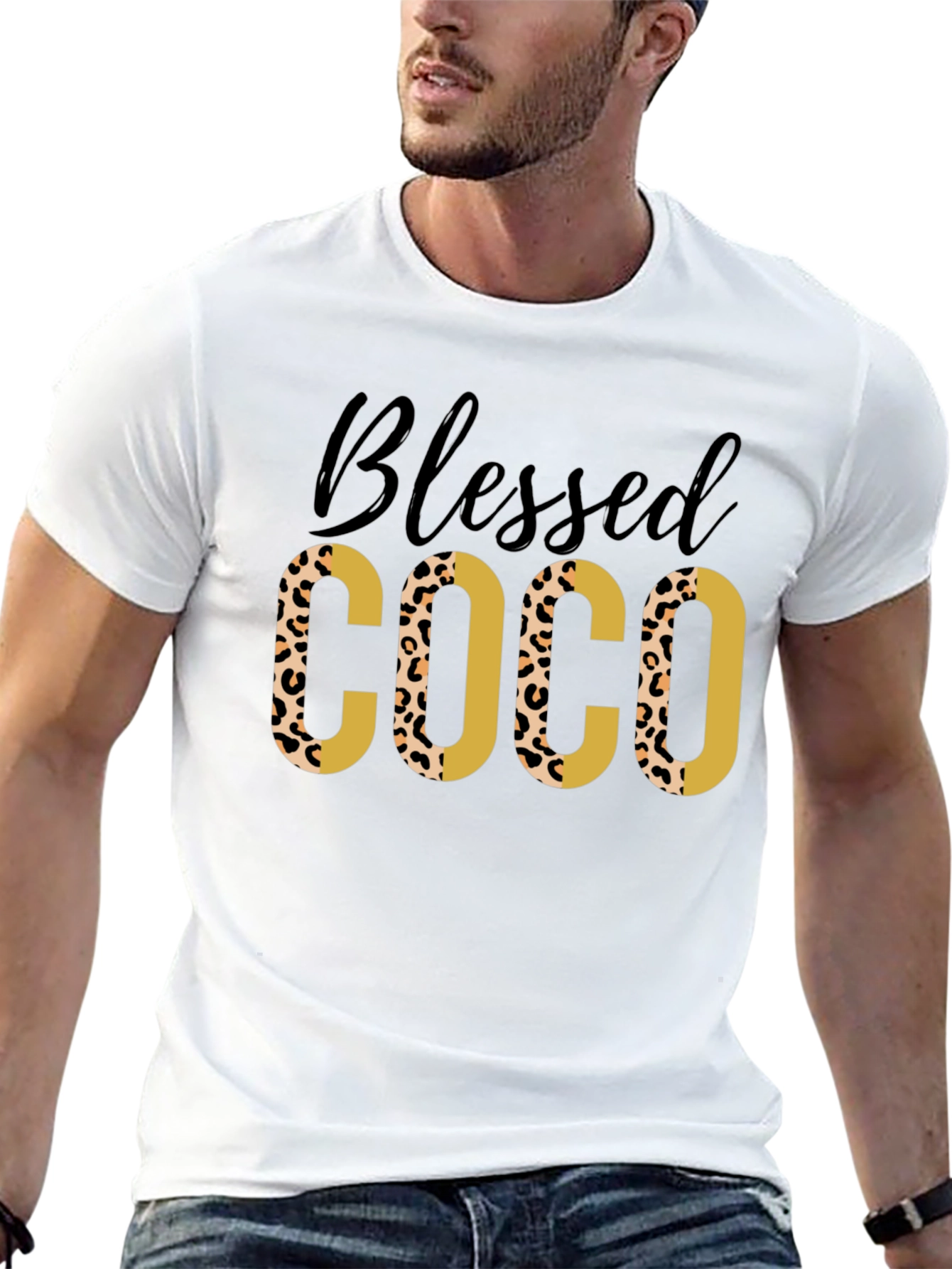 Blessed COCO Leopard Print Tee