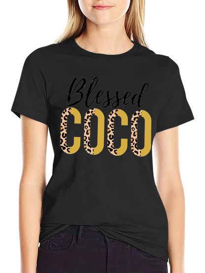 Blessed COCO Leopard Print Tee