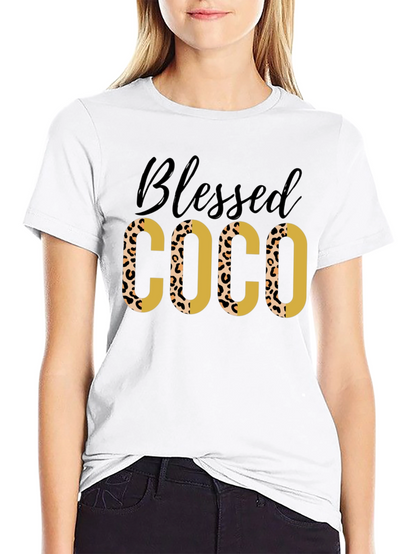 Blessed COCO Leopard Print Tee