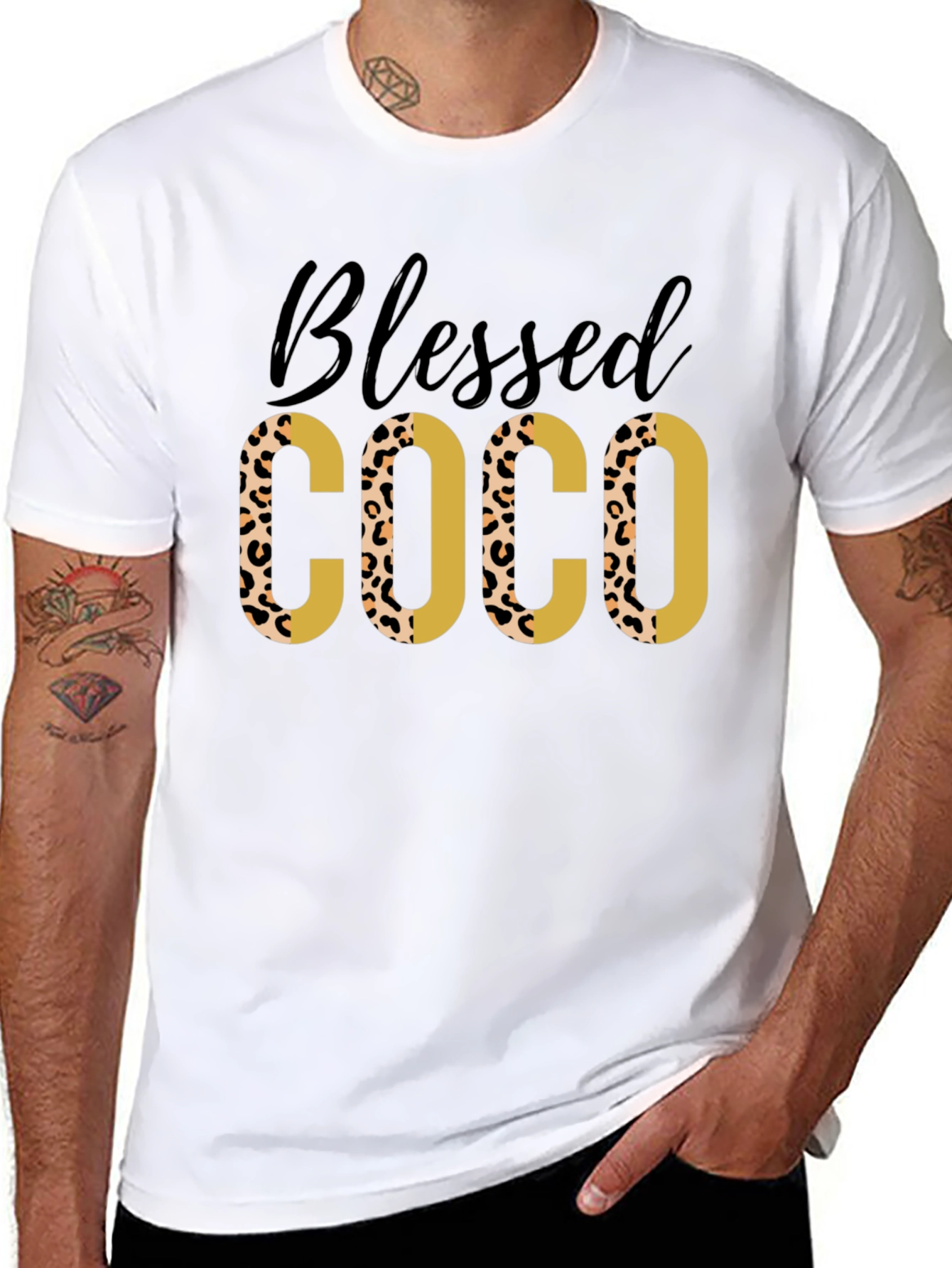 Blessed COCO Leopard Print Tee