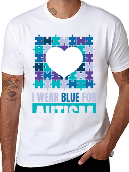 Autism Awareness Puzzle Heart T-Shirt
