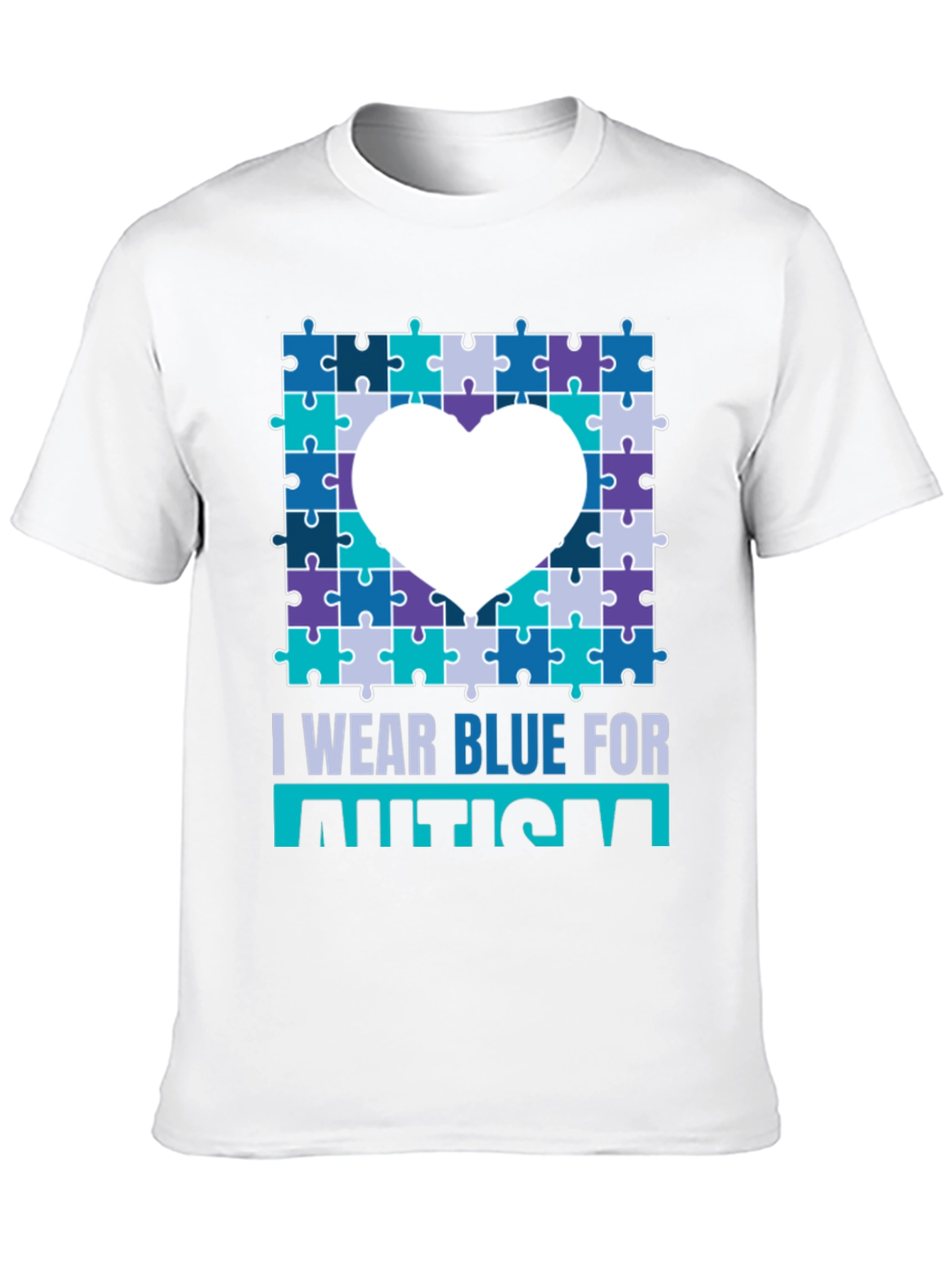 Autism Awareness Puzzle Heart T-Shirt