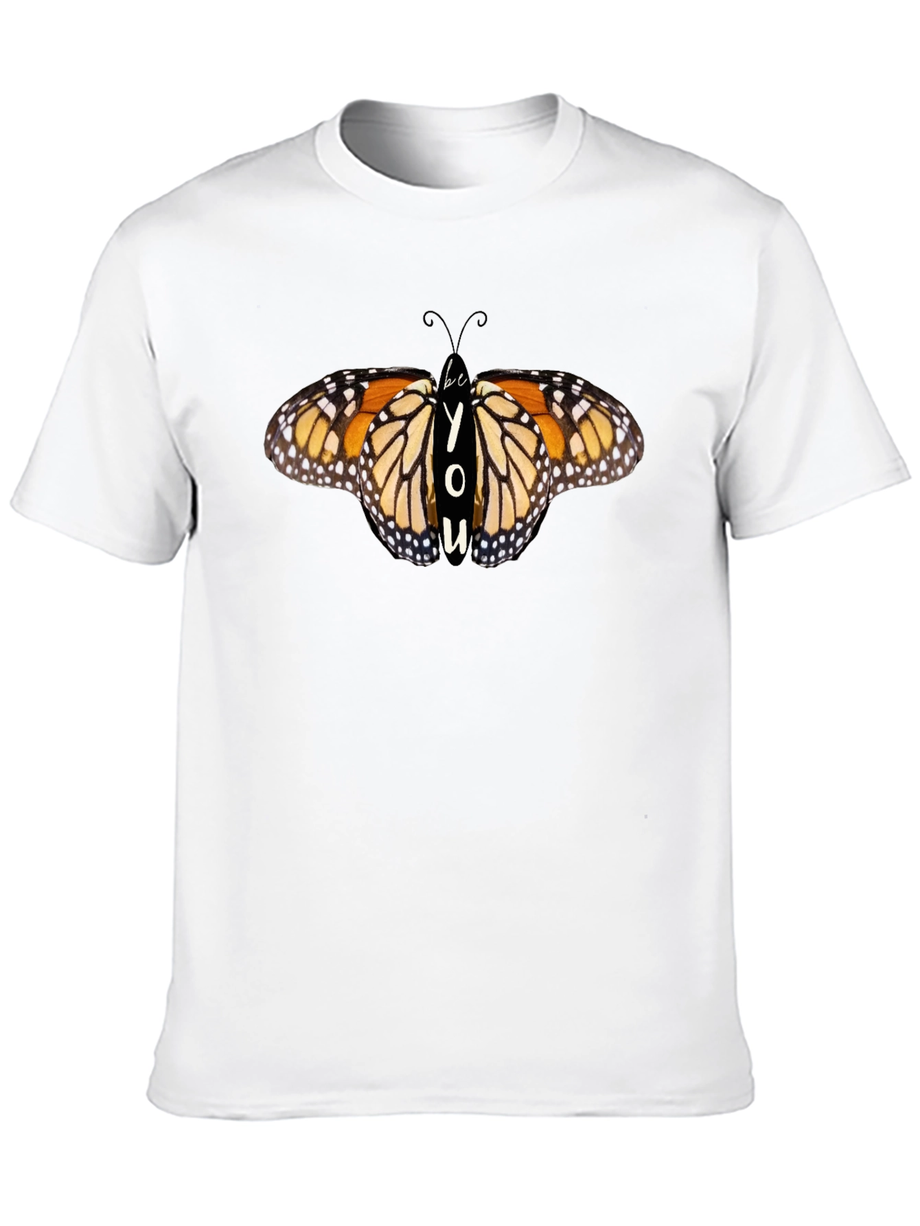 Be You Butterfly Graphic Black T-Shirt