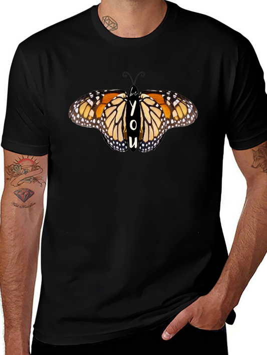 Be You Butterfly Graphic Black T-Shirt