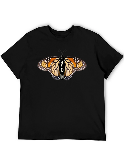 Be You Butterfly Graphic Black T-Shirt