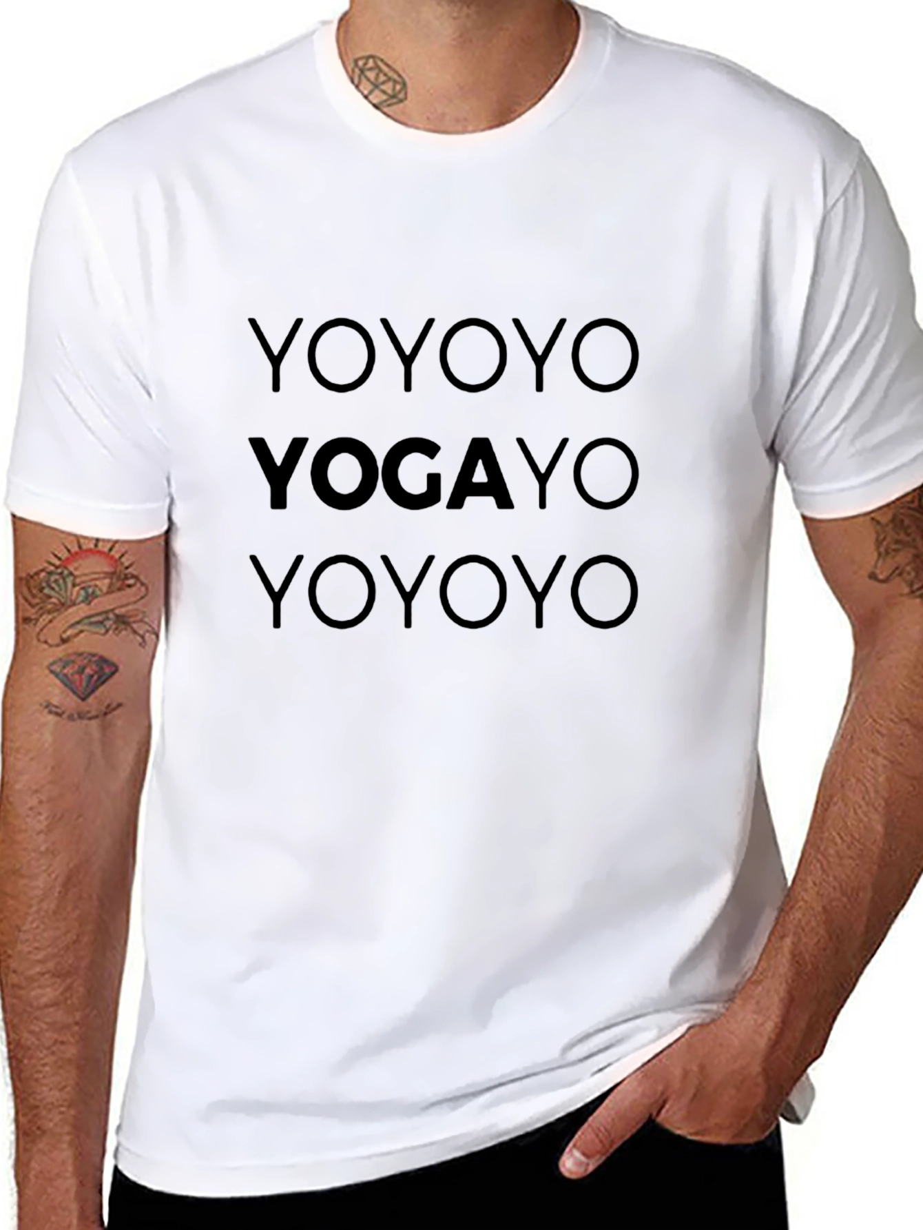 Yoga Yo Shirt - Mens Black Graphic Tee