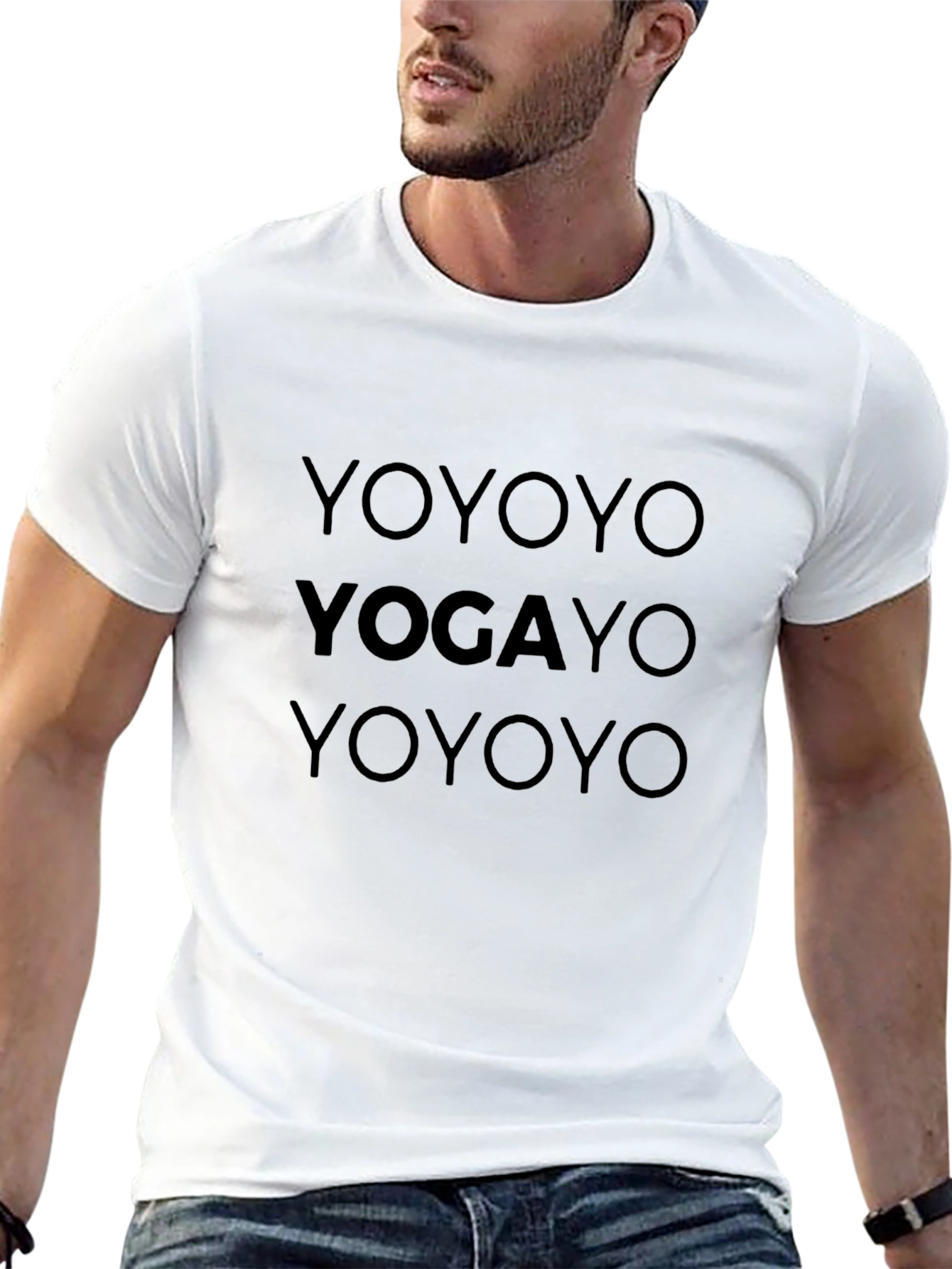 Yoga Yo Shirt - Mens Black Graphic Tee