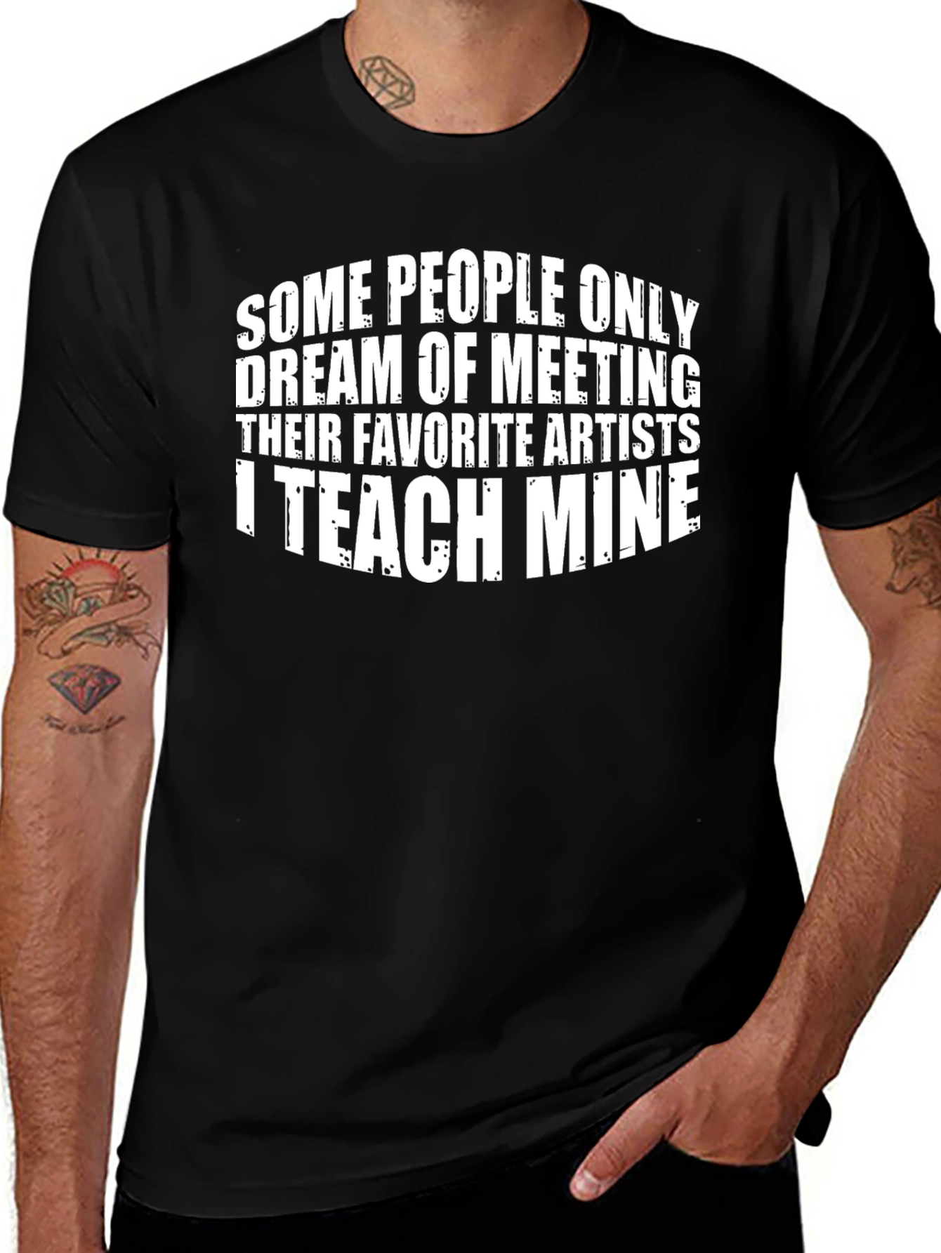 Artist Teacher Graphic Tee - Black