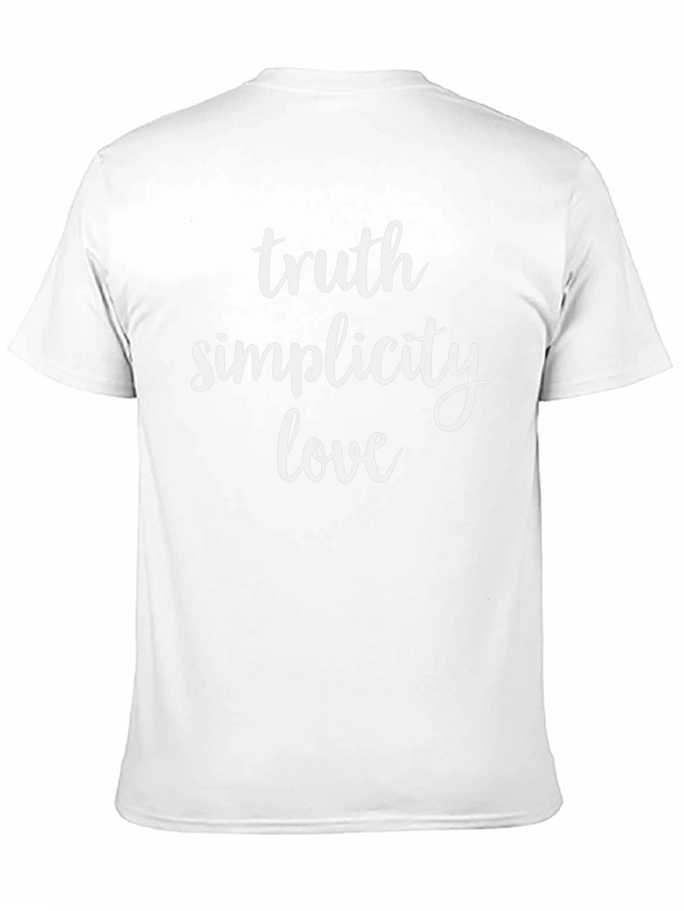 Truth Simplicity Love Graphic T-Shirt - Black