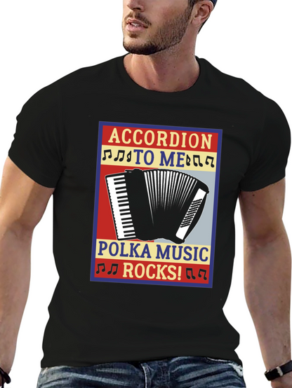 Accordion Polka Music Rocks T-Shirt