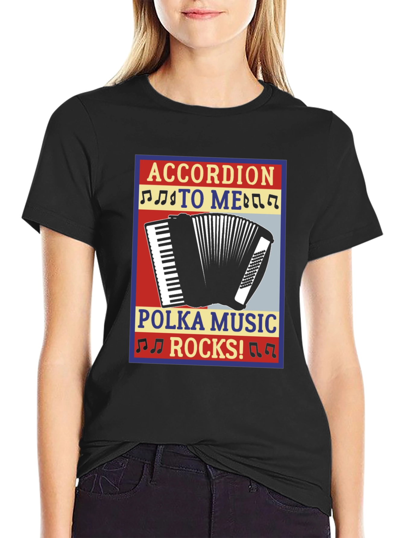 Accordion Polka Music Rocks T-Shirt