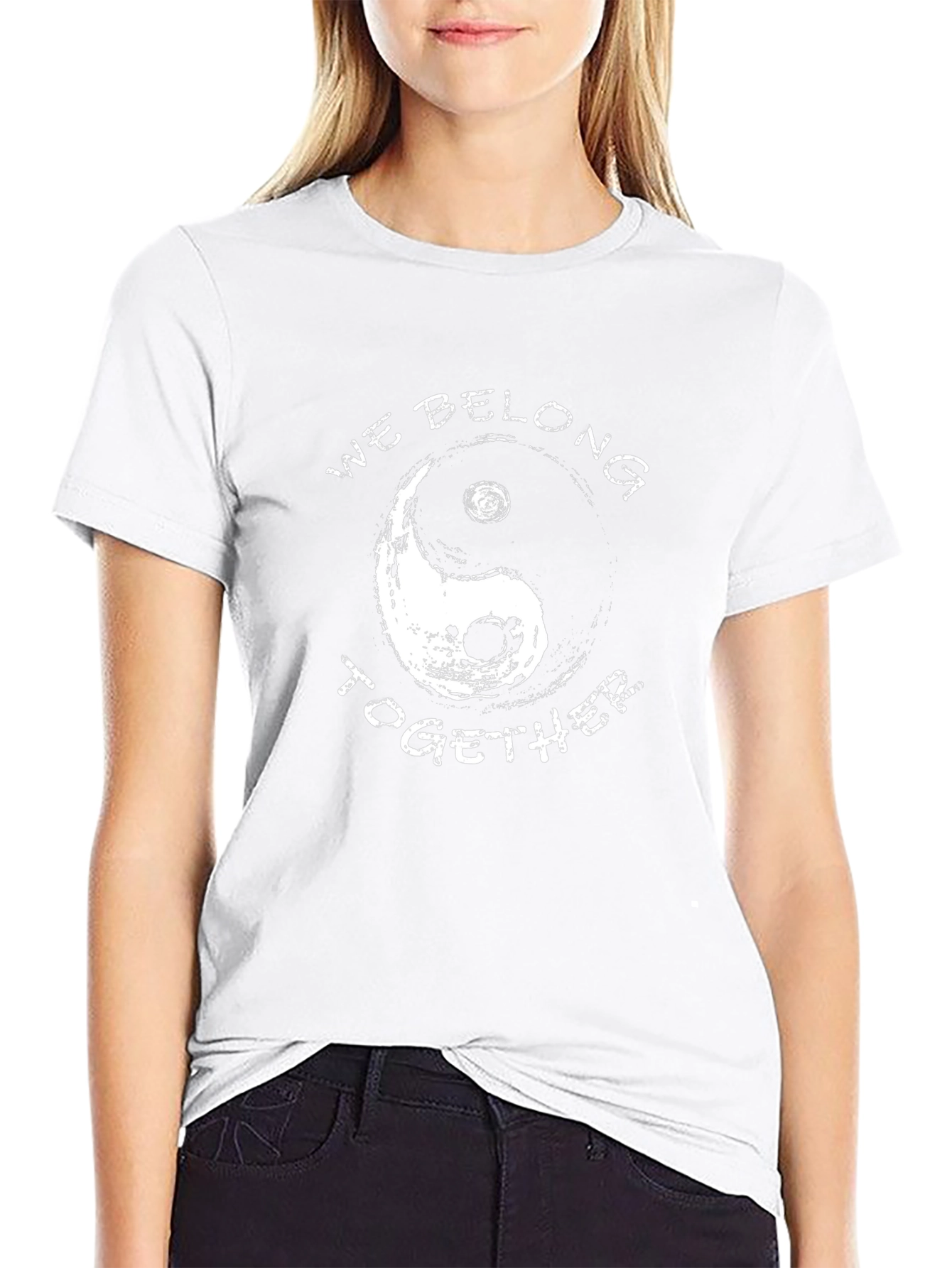Yin Yang We Belong Together Graphic T-Shirt