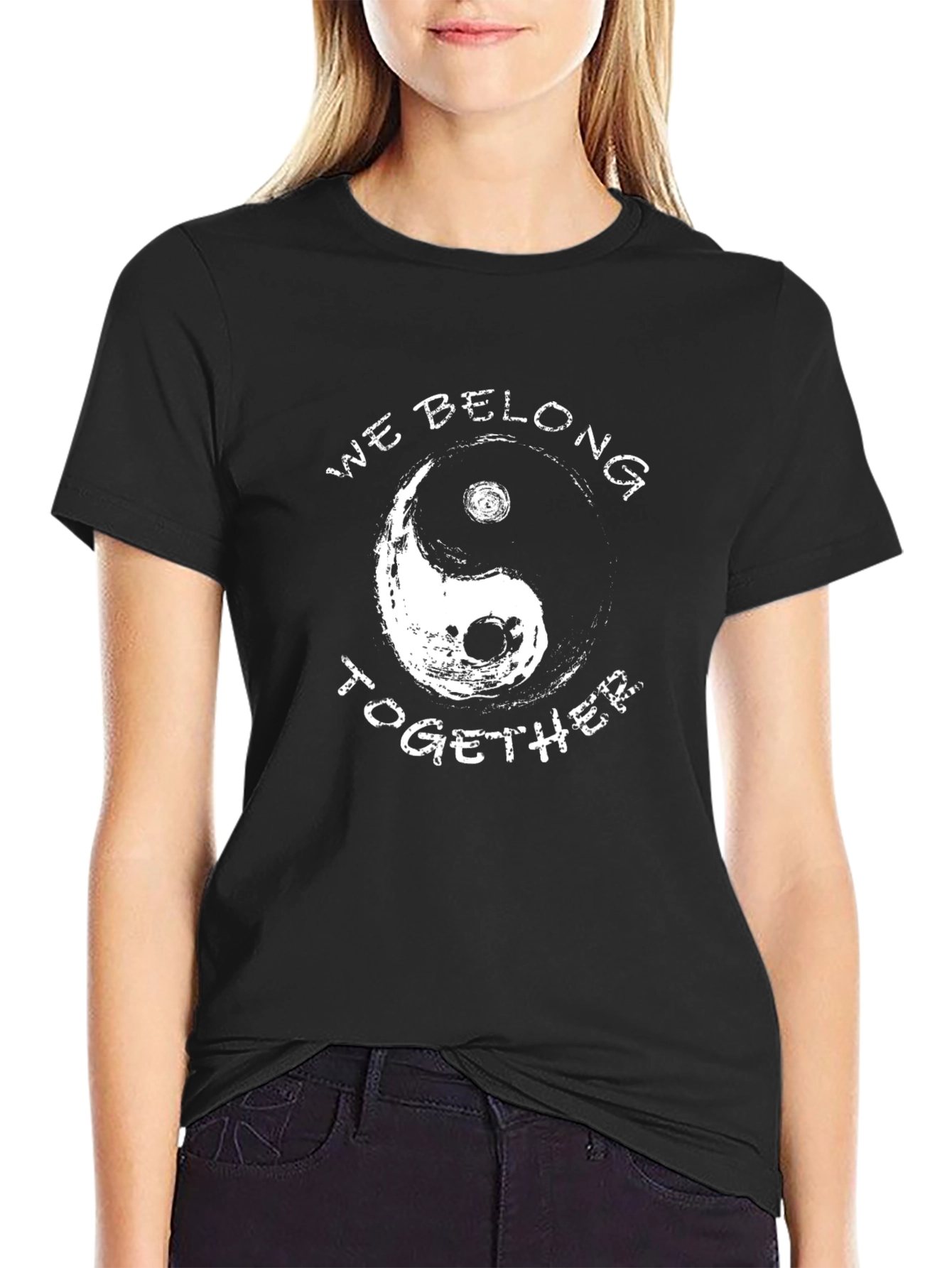 Yin Yang We Belong Together Graphic T-Shirt